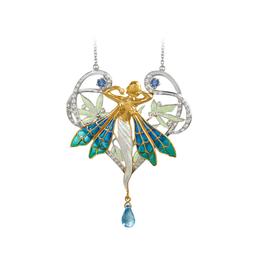 Art Nouveau Fairy Necklace - Antique Reproduction