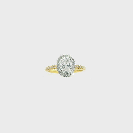 18ct Gold 1ct Laboratory Grown Diamond Ring